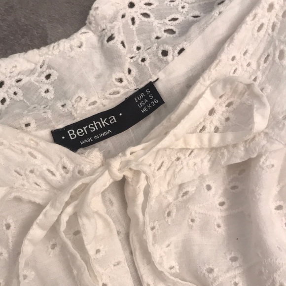 White Lace Romper Off the Shoulder - Picture 2 of 4